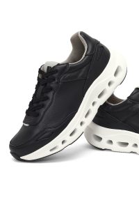 کتونی مردانه مشکی بندی با زیره ضخیم دری مد