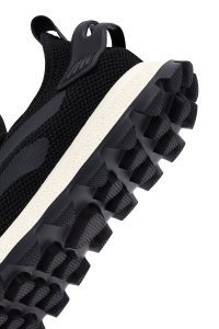 کتونی مردانه مشکی بندی زیره ضخیم پارچه‌ای Derimod Zero