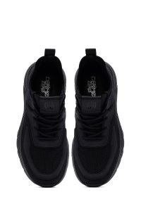 کتونی مردانه مشکی بندی زیره ضخیم پارچه‌ای Derimod Zero