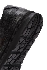 کتونی مردانه مشکی بندی چرمی کژوال دری مد