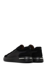 کتونی مردانه مشکی ضخیم چرمی دری مد