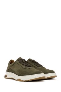 کتونی مردانه نوبوک زیتونی بنددار دری مد