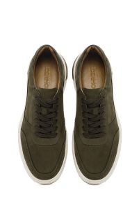 کتونی مردانه نوبوک زیتونی بنددار دری مد