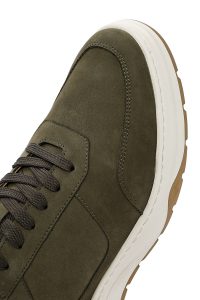 کتونی مردانه نوبوک زیتونی بنددار دری مد