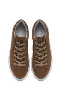 کتونی مردانه نوبوک شتری بنددار دری مد