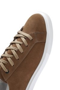 کتونی مردانه نوبوک شتری بنددار دری مد