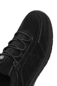 کتونی مردانه نوبوک مشکی بنددار کژوال دری مد