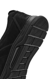 کتونی مردانه نوبوک مشکی بنددار کژوال دری مد