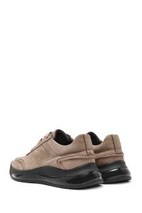 کتونی مردانه نوبوک چرمی ویزون بندی زیره ضخیم دری مد