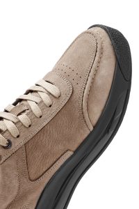 کتونی مردانه نوبوک چرمی ویزون بندی زیره ضخیم دری مد