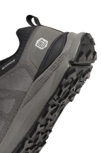 کتونی مردانه پارچه‌ای طوسی بندی دری مد