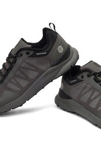 کتونی مردانه پارچه‌ای طوسی بندی دری مد