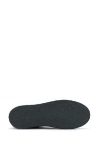 کتونی مردانه چرم جیر سبز زیتونی بنددار دری مد