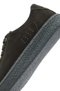 کتونی مردانه چرم جیر سبز زیتونی بنددار دری مد