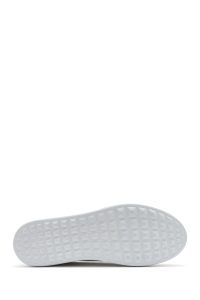 کتونی مردانه چرم سفید بنددار دری مد