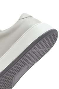 کتونی مردانه چرم سفید بنددار زیره ضخیم دری مد