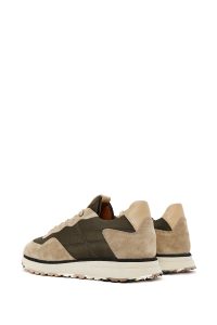 کتونی مردانه چرم شتری بنددار دری مد