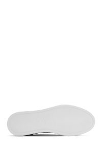 کتونی مردانه چرم مشکی بنددار دری مد