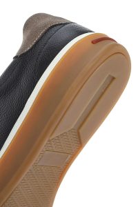 کتونی مردانه چرم مشکی بنددار دری مد