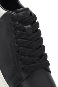 کتونی مردانه چرم مشکی بنددار دری مد