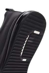 کتونی مردانه چرم مشکی بنددار دری مد