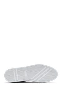 کتونی مردانه چرم مشکی بنددار دری مد