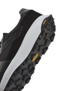 کتونی مردانه چرم مشکی بنددار زیره ضخیم دری مد