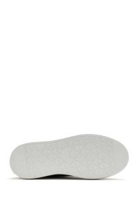 کتونی مردانه چرم مشکی بنددار زیره ضخیم دری مد