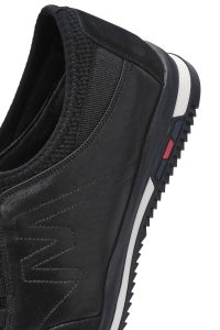 کتونی مردانه چرم مشکی بنددار کژوال دری مد