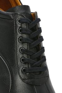 کتونی مردانه چرم مشکی بنددار کژوال دری مد