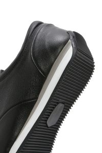 کتونی مردانه چرم مشکی بنددار کژوال دری مد