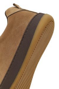 کتونی مردانه چرم نبوک ویزون بندی با زیره ضخیم دری مد