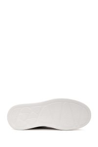 کتونی مردانه چرمی سرمه‌ای بندی زیره ضخیم دری مد