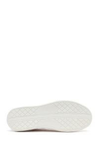 کتونی مردانه چرمی سفید بندی دری مد