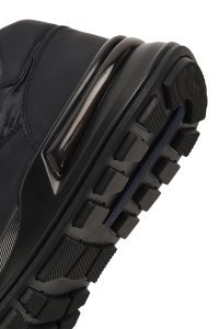 کتونی مردانه چرمی مشکی با زیره ضخیم دری مد