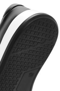 کتونی مردانه چرمی مشکی بندی دری مد