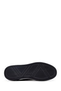 کتونی مردانه چرمی مشکی بندی دری‌مد