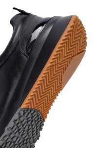 کتونی مردانه چرمی مشکی بندی کژوال دری مد