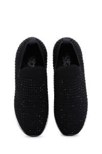 کتونی نگین دار زیره ضخیم مشکی زنانه دری مد