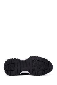 کتونی چرمی بند دار مشکی زنانه دری مد