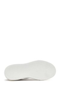 کتونی چرمی جیر با کفی ضخیم خاکستری دری مد