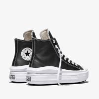 کتونی کانورس آل استار Chuck Taylor All Star Move مشکی چرمی لژدار مردانه و زنانه اورجینال