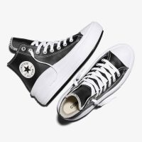 کتونی کانورس آل استار Chuck Taylor All Star Move مشکی چرمی لژدار مردانه و زنانه اورجینال