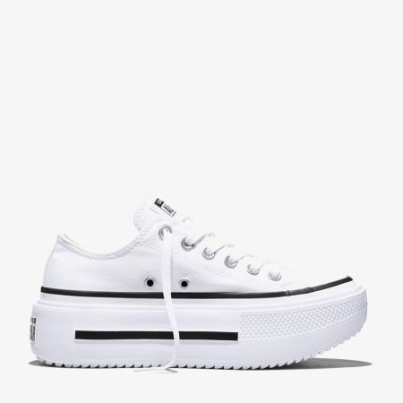 کتونی کانورس آل استار Chuck Taylor Lift Double Stack لژدار سفید مردانه و زنانه اورجینال