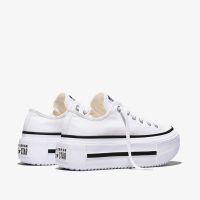 کتونی کانورس آل استار Chuck Taylor Lift Double Stack لژدار سفید مردانه و زنانه اورجینال