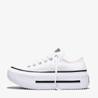 کتونی کانورس آل استار Chuck Taylor Lift Double Stack لژدار سفید مردانه و زنانه اورجینال