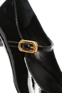 کفش باله ای چرمی مشکی زنانه دری مد