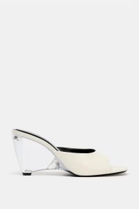 کفش جلو باز زنانه لژدار شفاف چرمی زارا – ZARA