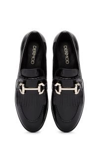 کفش راحتی سگک دار مشکی زنانه دری مد