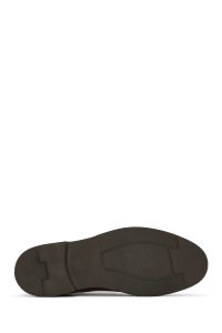 کفش رسمی مردانه قهوه‌ای چرمی بنددار دری مد